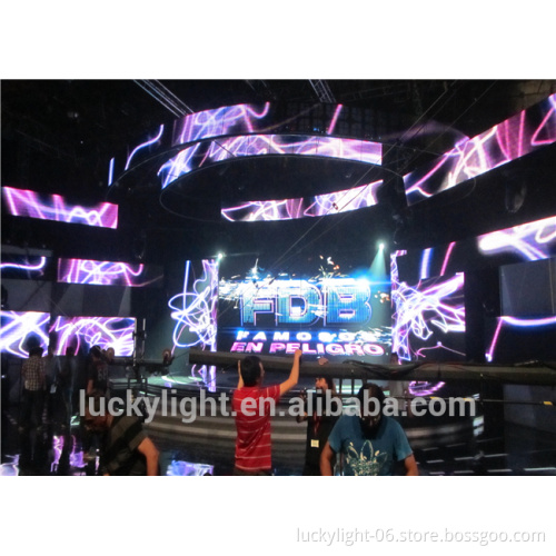 HD smd2121 64*32 P4 full color flexible led module for creative led displays